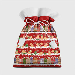 Мешок для подарков Капибара на Новый год, цвет: 3D-принт