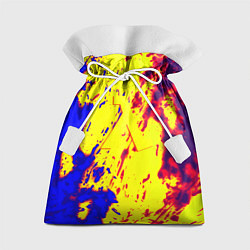 Мешок для подарков Half life toxic yellow fire, цвет: 3D-принт