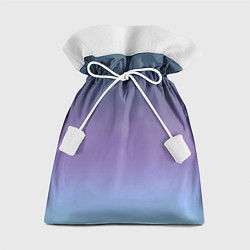 Мешок для подарков Градиент синий фиолетовый голубой, цвет: 3D-принт
