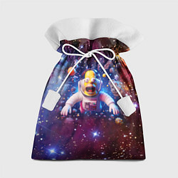 Мешок для подарков Homer Simpson in space - ai art, цвет: 3D-принт