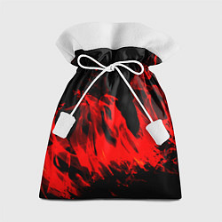 Мешок для подарков Красное пламя, цвет: 3D-принт