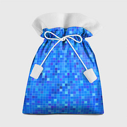 Мешок для подарков Голубая мозаика, цвет: 3D-принт