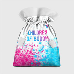 Мешок для подарков Children of Bodom neon gradient style посередине, цвет: 3D-принт