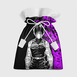 Мешок для подарков Маки Зенин и фиолетовый огонь - Магическая битва, цвет: 3D-принт