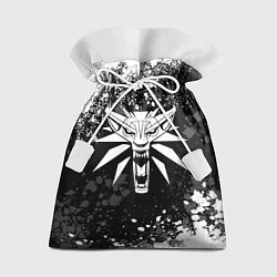 Мешок для подарков Медальон ведьмака - брызги, цвет: 3D-принт