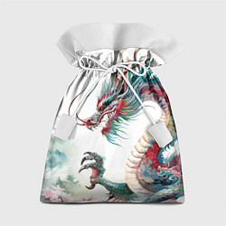 Мешок для подарков Акварельный японский дракон, цвет: 3D-принт