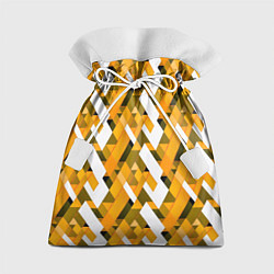 Мешок для подарков White and yellow shapes, цвет: 3D-принт