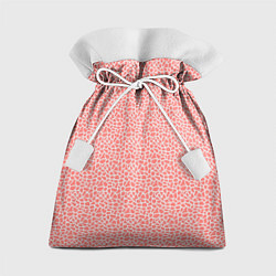 Мешок для подарков Оранжево-розовый светлый пятнистый паттерн, цвет: 3D-принт