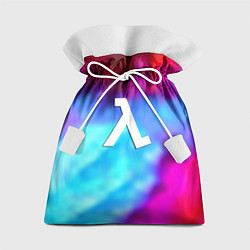 Мешок для подарков Half-life gradient neon city 17, цвет: 3D-принт