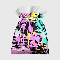 Мешок для подарков Color expressive abstraction, цвет: 3D-принт