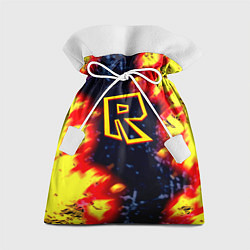 Мешок для подарков Roblox огенное лого, цвет: 3D-принт
