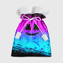Мешок для подарков Маршмэллоу x бтс неоновый стиль, цвет: 3D-принт