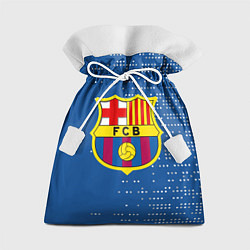 Мешок для подарков Футбольный клуб Барселона - логотип крупный, цвет: 3D-принт