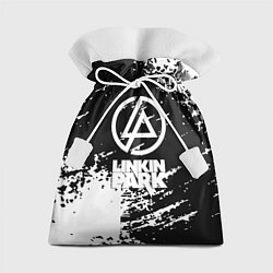 Мешок для подарков Linkin park logo краски текстура, цвет: 3D-принт