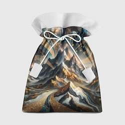 Мешок для подарков Золотые горы, цвет: 3D-принт