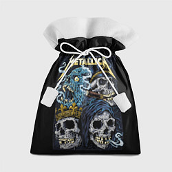 Мешок для подарков Metallica - skulls, цвет: 3D-принт