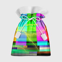 Мешок для подарков Syberpunk молнии экран, цвет: 3D-принт