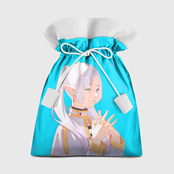 Мешок для подарков Frieren: Blue Pattern, цвет: 3D-принт