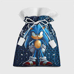 Мешок для подарков Sonic - splash and logo, цвет: 3D-принт