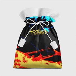 Мешок для подарков Horizon zero dawn огонь и лёд, цвет: 3D-принт
