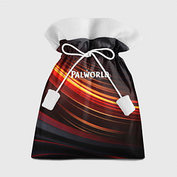 Мешок для подарков Palworld logo black orange, цвет: 3D-принт
