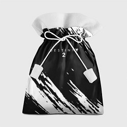 Мешок для подарков Destiny краски чёрно белые, цвет: 3D-принт