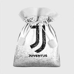 Мешок для подарков Juventus с потертостями на светлом фоне, цвет: 3D-принт