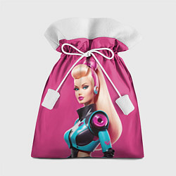 Мешок для подарков Кукла Барби - киберпанк, цвет: 3D-принт
