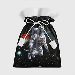 Мешок для подарков The dalmatian brave cosmonaut - ai art, цвет: 3D-принт