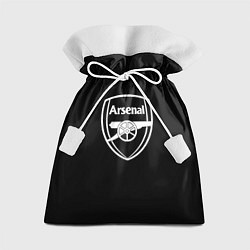 Мешок для подарков Arsenal fc белое лого, цвет: 3D-принт