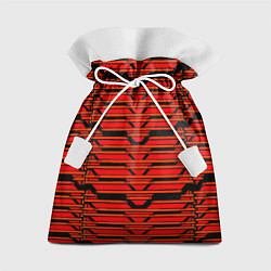 Мешок для подарков Техно броня красная, цвет: 3D-принт