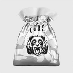 Мешок для подарков The Cure рок панда на светлом фоне, цвет: 3D-принт