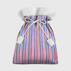 Мешок для подарков Разноцветные яркие полосы, цвет: 3D-принт
