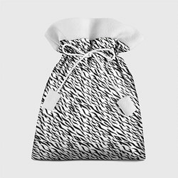 Мешок для подарков Чёрно-белый имитация шкуры, цвет: 3D-принт