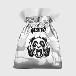 Подарочный мешок Nazareth рок панда на светлом фоне