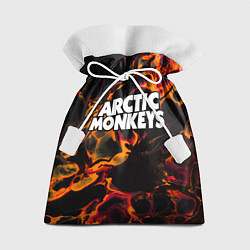Мешок для подарков Arctic Monkeys red lava, цвет: 3D-принт