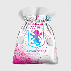 Мешок для подарков Aston Villa neon gradient style, цвет: 3D-принт