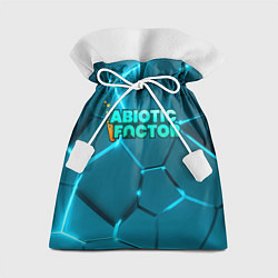 Мешок для подарков Abiotic Factor logo neon, цвет: 3D-принт