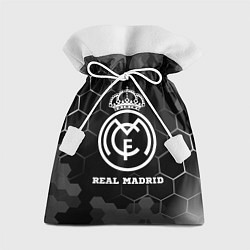 Мешок для подарков Real Madrid sport на темном фоне, цвет: 3D-принт