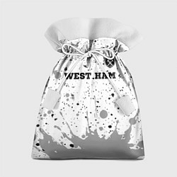 Мешок для подарков West Ham sport на светлом фоне посередине, цвет: 3D-принт
