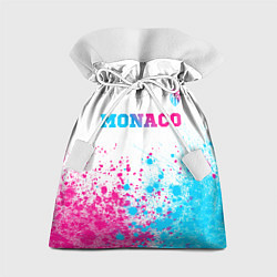 Мешок для подарков Monaco neon gradient style посередине, цвет: 3D-принт