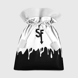 Мешок для подарков Sally face разводы красок блэк, цвет: 3D-принт