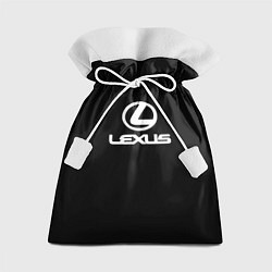 Мешок для подарков Lexus white logo, цвет: 3D-принт