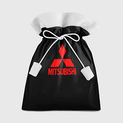 Мешок для подарков Mitsubishi red logo, цвет: 3D-принт