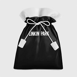 Мешок для подарков Linkin park rock white, цвет: 3D-принт