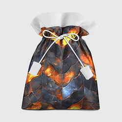 Мешок для подарков Чешуя в огне, цвет: 3D-принт