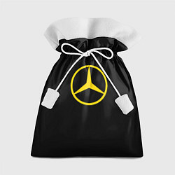 Мешок для подарков Mercedes logo yello, цвет: 3D-принт