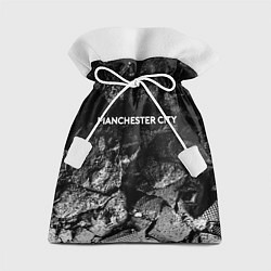 Мешок для подарков Manchester City black graphite, цвет: 3D-принт