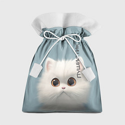 Мешок для подарков Кот-пушистик, цвет: 3D-принт