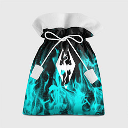 Мешок для подарков The elder scrolls neon flame, цвет: 3D-принт
